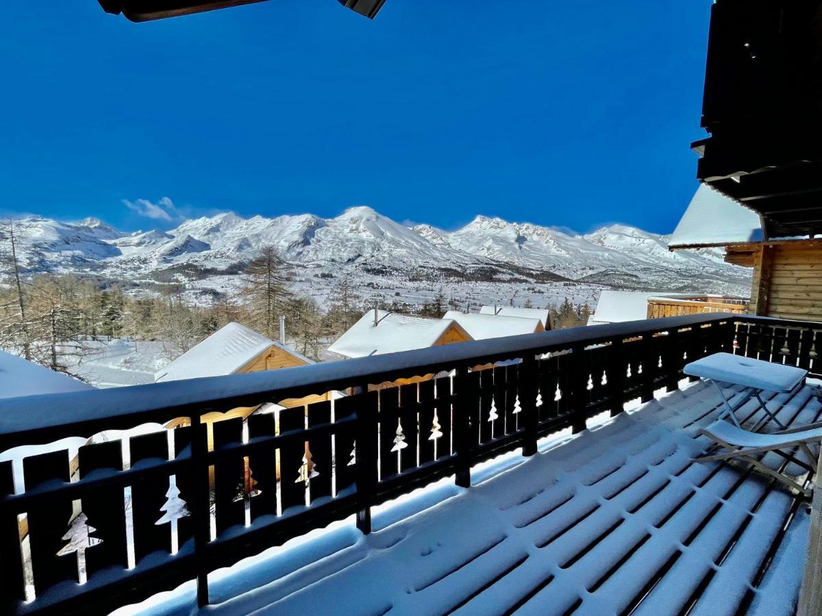 Chalet Aneloup Vue D'Exception A La Joue Du Loup Saint-Étienne-en-Dévoluy Exteriér fotografie